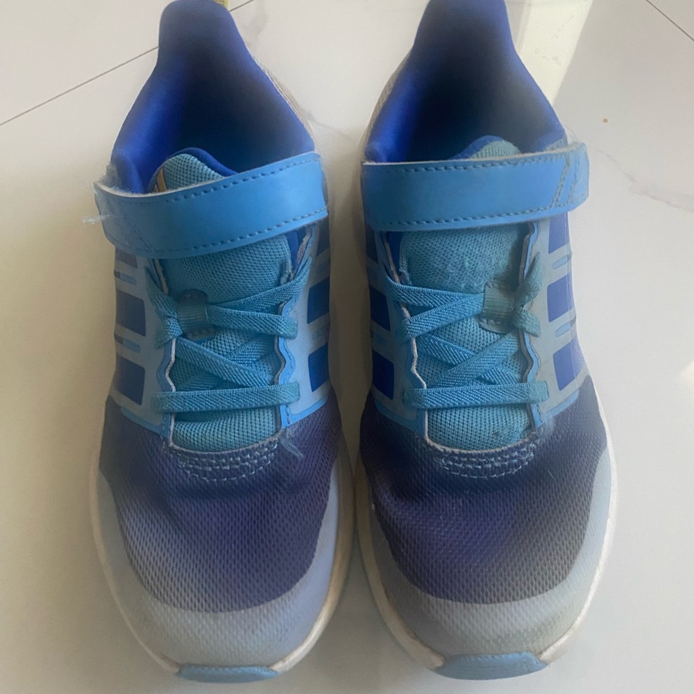 Boys Blue adidas FortaRun 2.0 EL K running shoes, size US 1